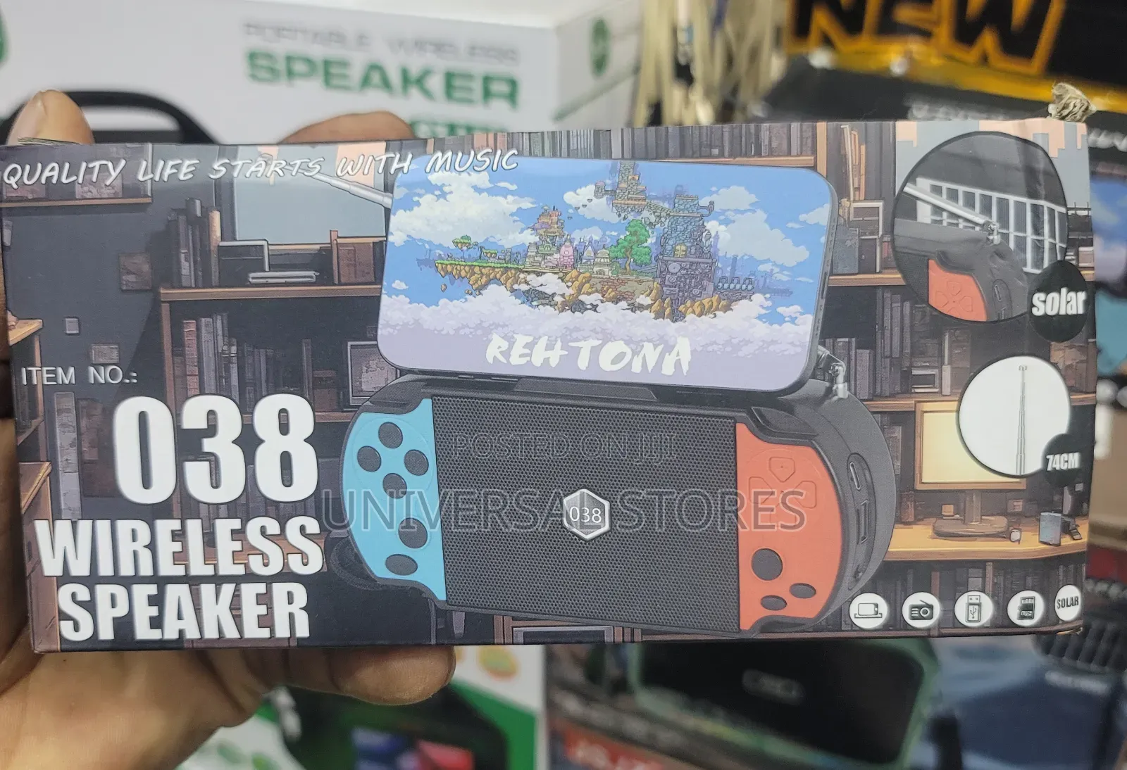 Wireless Speaker With Phone Mount