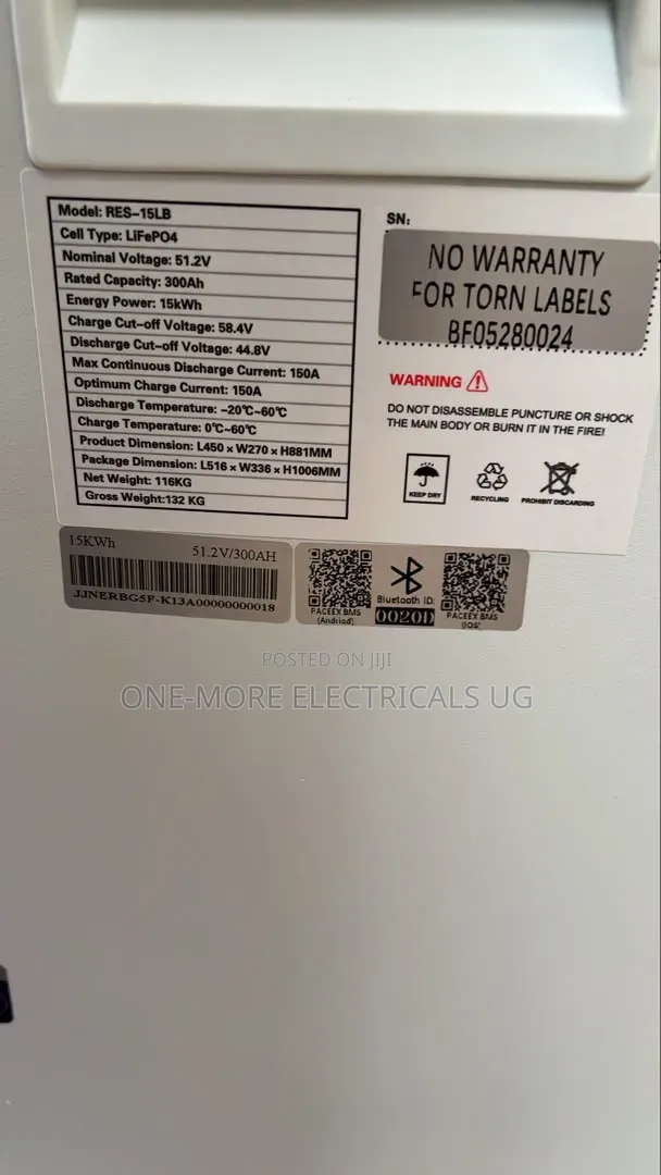 15kwh/300ah(51.2v) Powerful Lithium Iron Phosphate Battery