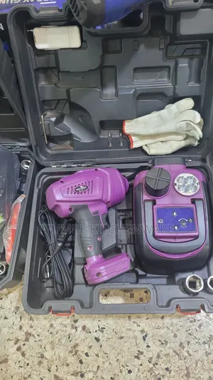 Hydraulic Car Jack and Impact Wrench Kit