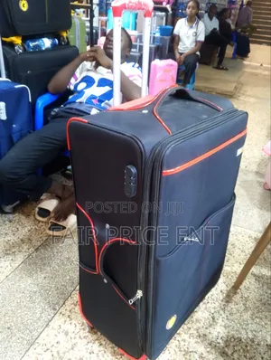 Original Cloth Suitcase. Prince. Extra Large.( Black and Red)