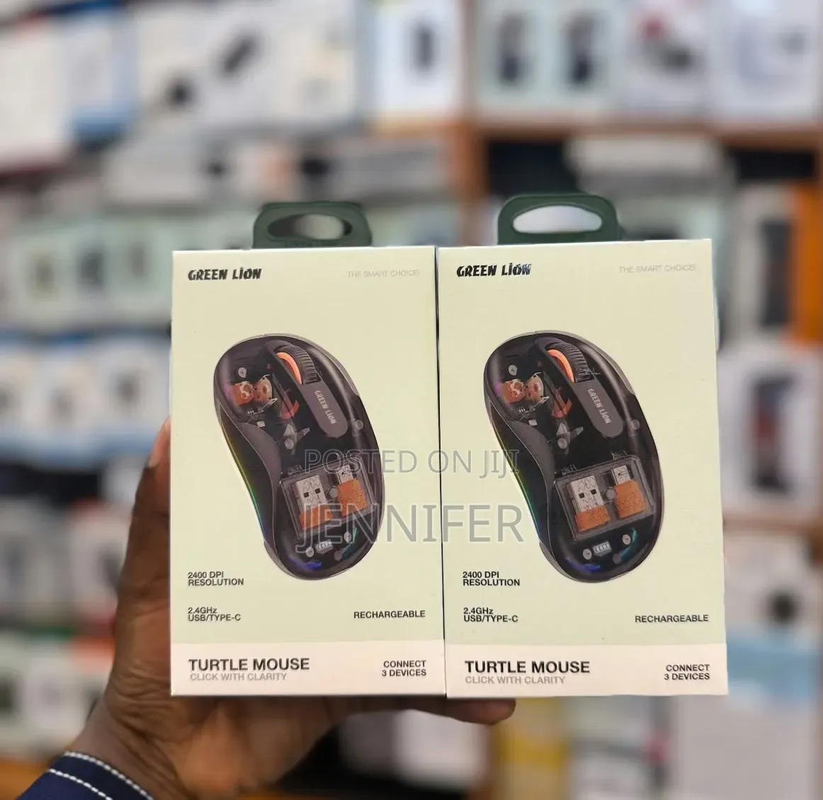 Green Lion Wireless Turtle Mouse