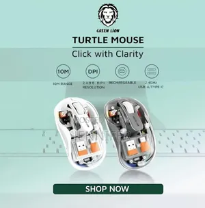 Green Lion Wireless Turtle Mouse