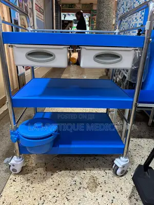 3layer ,2 Drawer Medical Trolley