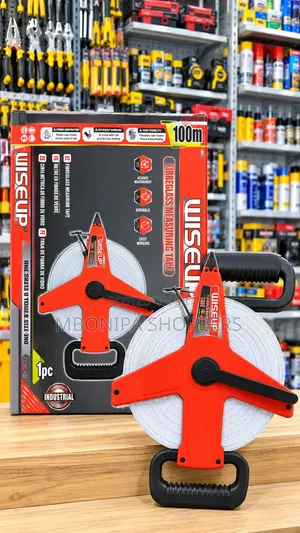 WISEUP 100M Fiberglass Measuring Tape – Industrial Heavy-Duty Reel