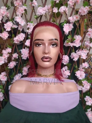 13 by 4 Maroon Wig