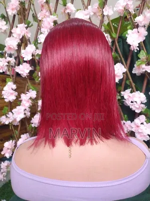 13 by 4 Maroon Wig