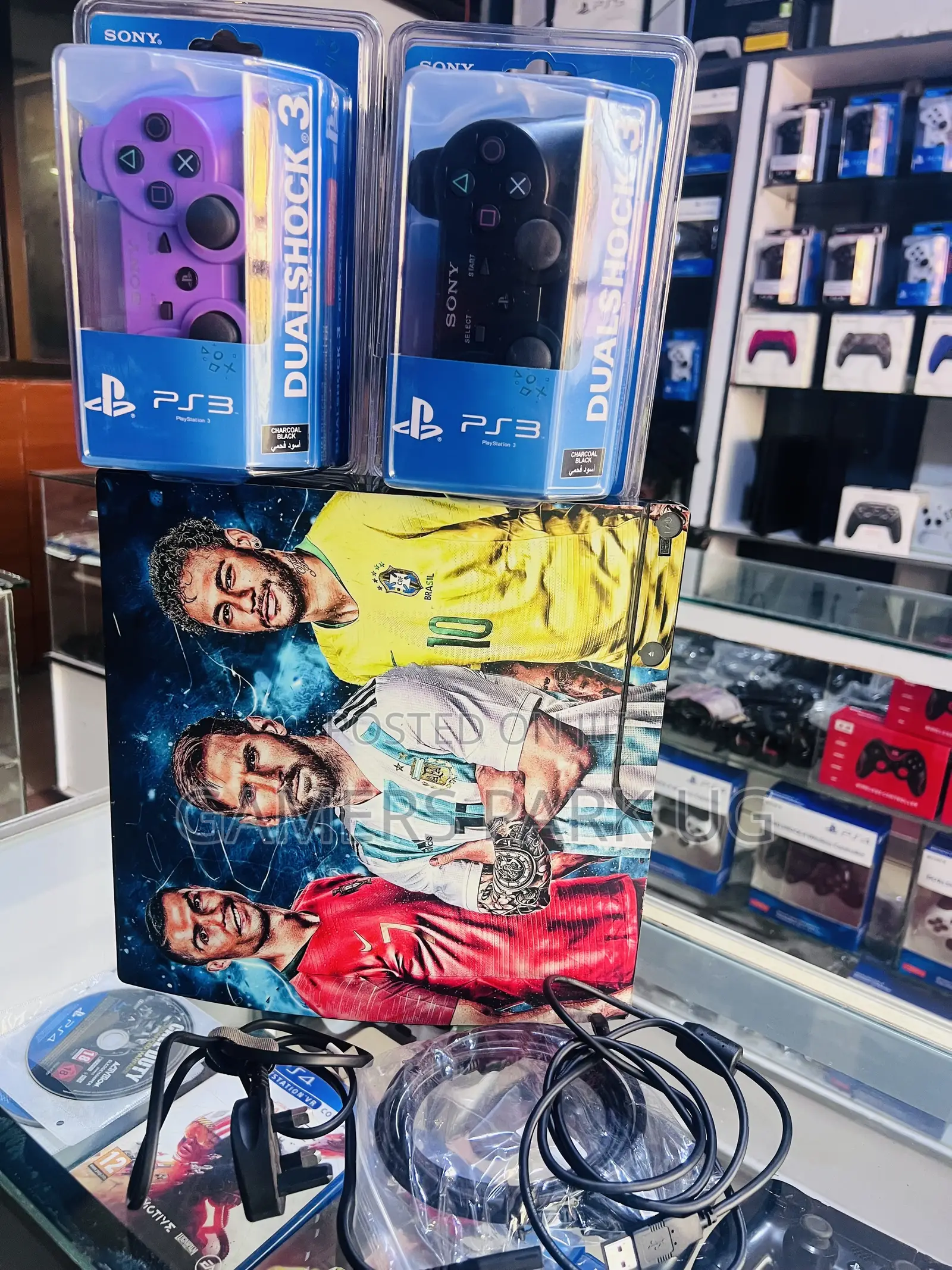 Customized PlayStation 3 With All Accessories
