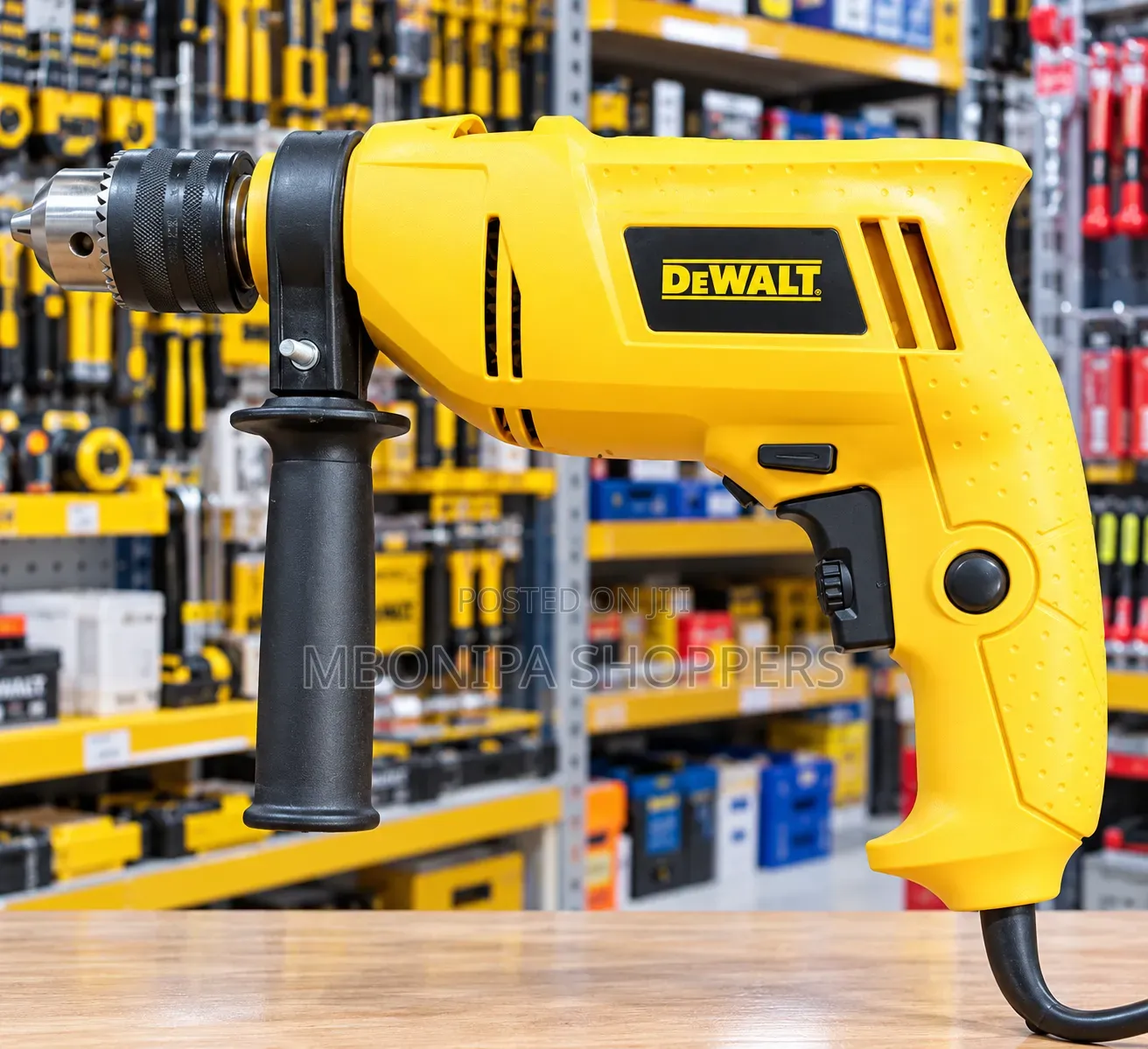 DEWALT Heavy-Duty Corded Electric Power Drill With Side Handle