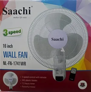 Saachi Wall Fan With Remote