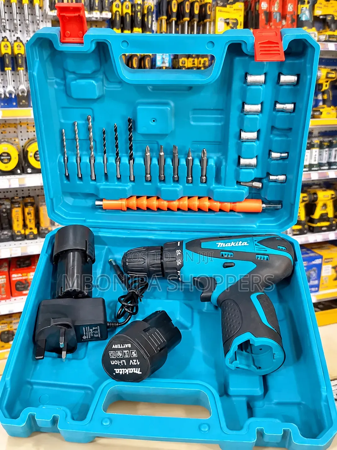 Makita 12V Cordless Drill & 20-Piece Tool Set With Carrying Case