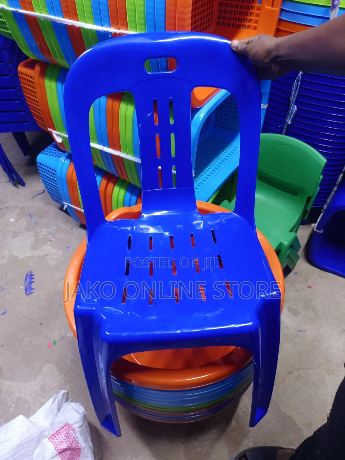 Arm Less Chairs - Blue