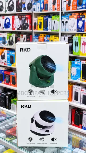 RKD Portable Mini Desk Fan – 3-Speed Powerful Air Cooling Fan