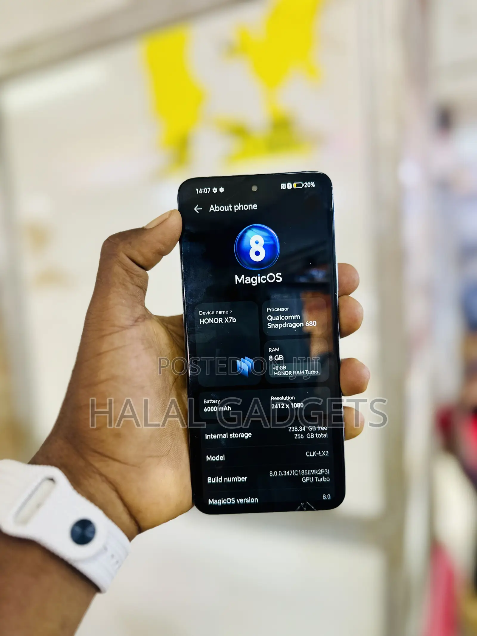 Honor X7b 5G 256 GB Silver