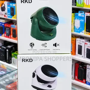 RKD Portable Mini Desk Fan – 3-Speed Powerful Air Cooling Fan