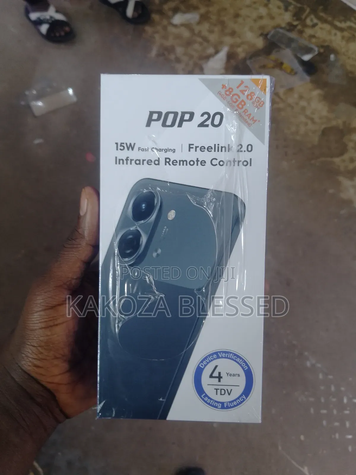 New Tecno Pop 20 128 GB Black