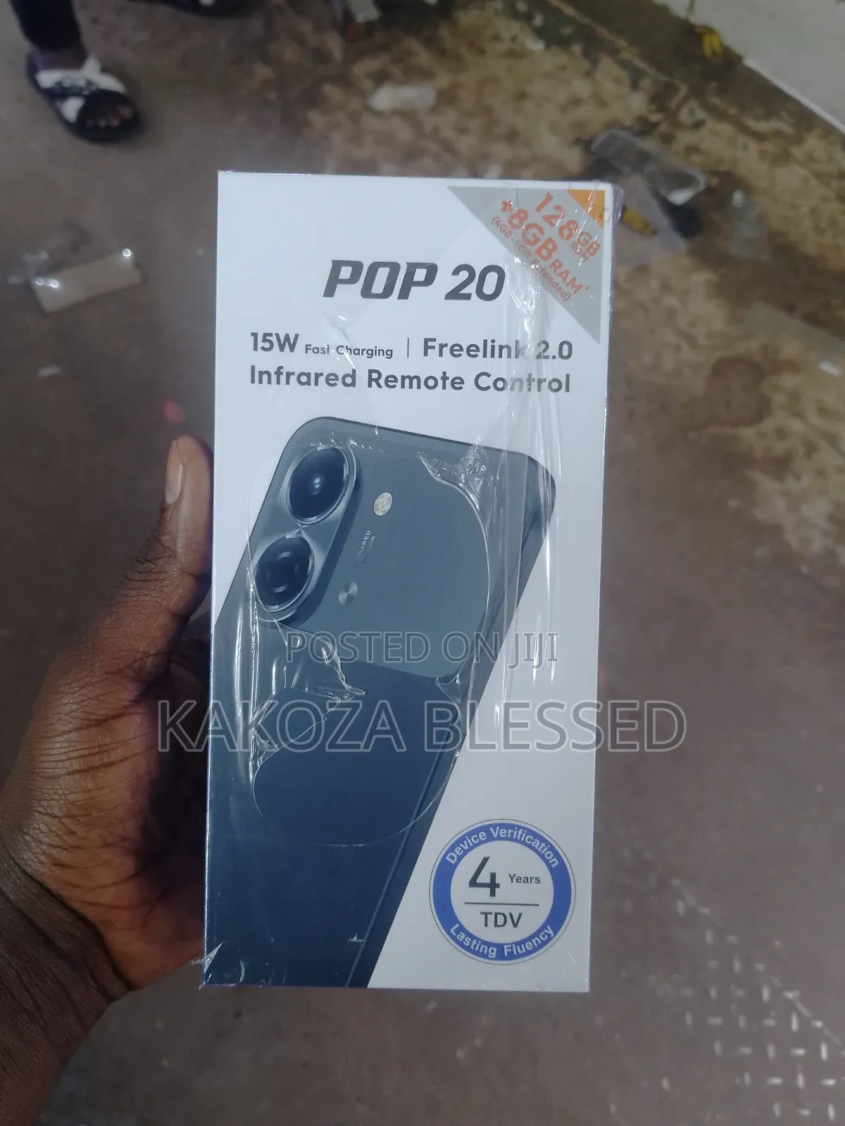 New Tecno Pop 20 128 GB Black