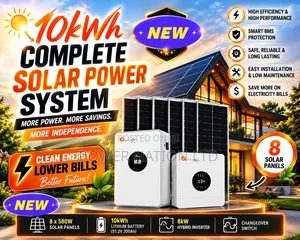 10kwh Ecosun Energy Hybrid/Lithium Solar System Full Kit