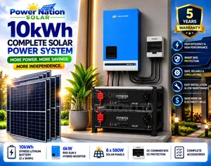 10kwh 48v Bornsan Hybrid/Lithium Solar Energy System Full Kit