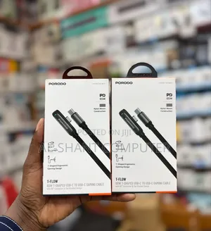 Porodo T-Flow 60w USB-C to USB-C Cable