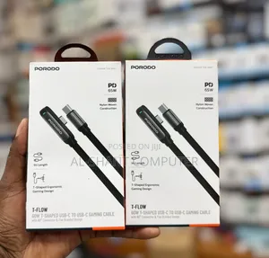 Porodo T-Flow 60w USB-C to USB-C Cable