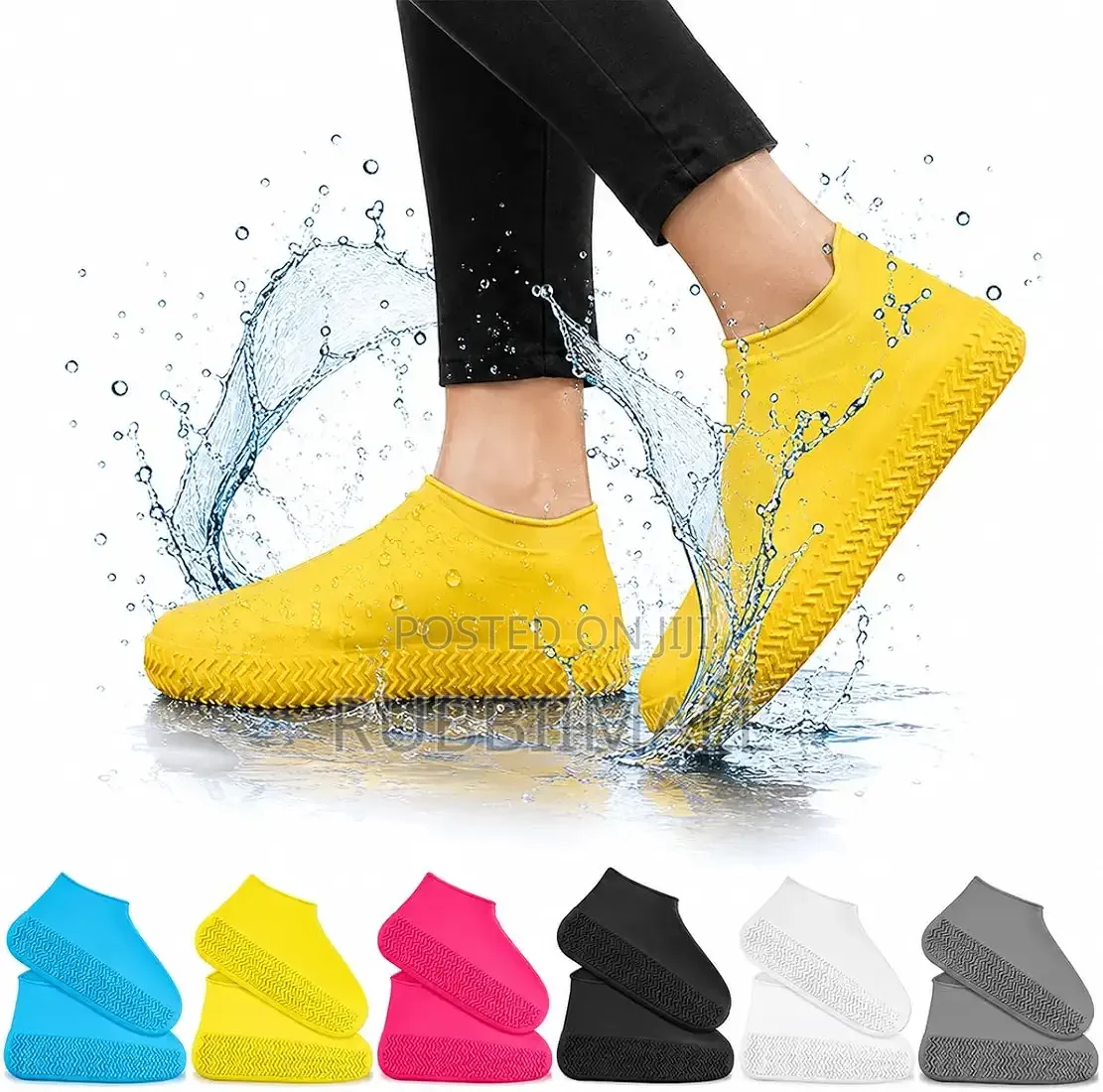 Reusable Silicone Waterproof Rain Shoe Cover [M-(34-40) & L-(41-47)]