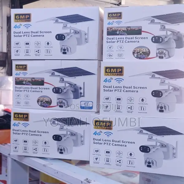 Ubox 6MP 4G Dual Lens Solar PTZ Camera