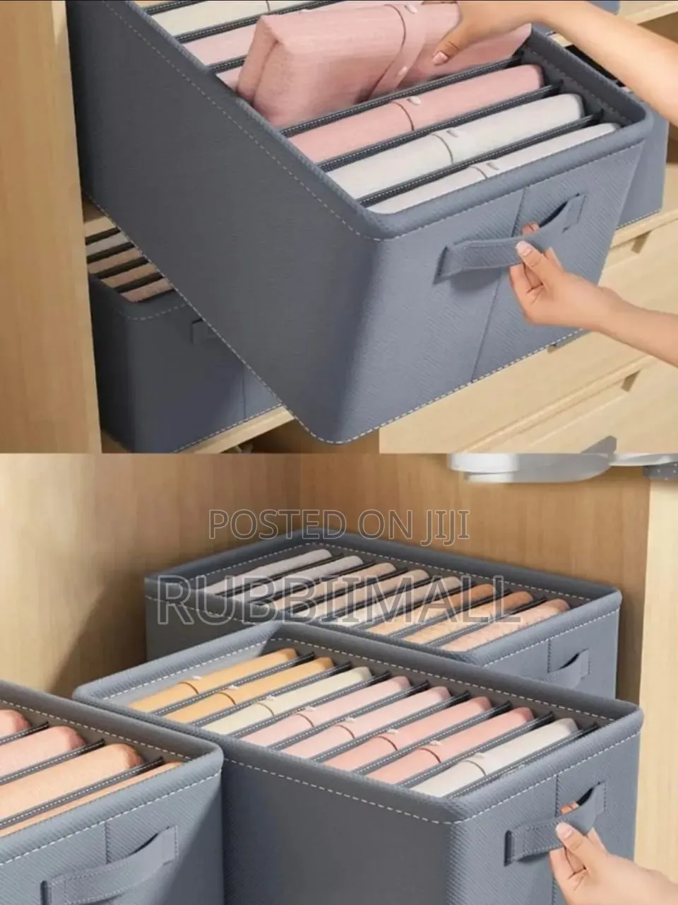Partitioned Wadrobe Storage Organizer (9 Grid)