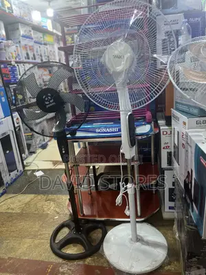 Yaki White 18-Inch Stand Fan With Remote – Powerful & Adjustable