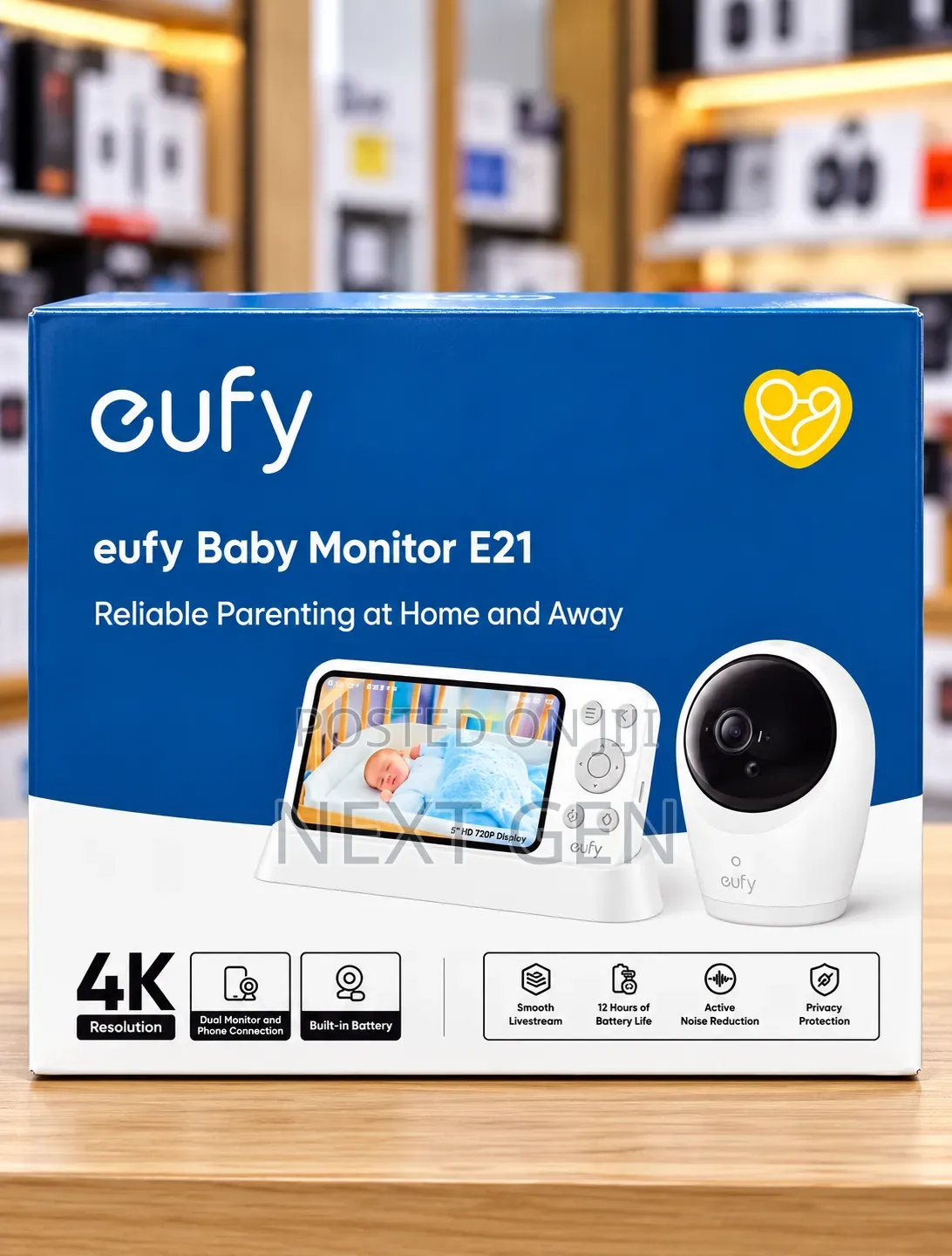 Wireless Baby Monitor E21 With 4K UHD Camera (Eufy