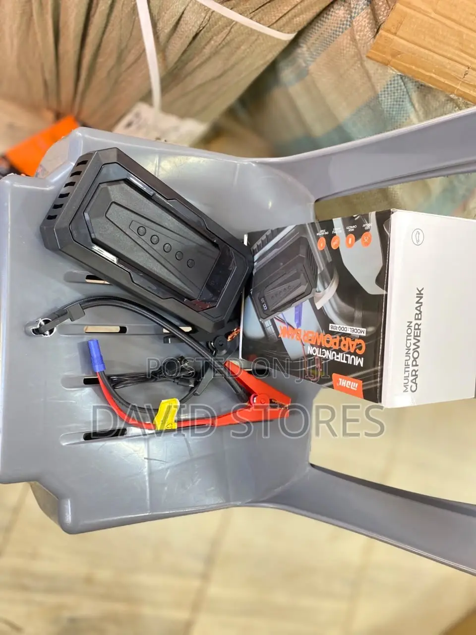 2-in-1 Emergency Car Jump Starter & Air Compressor – Portable Roadside