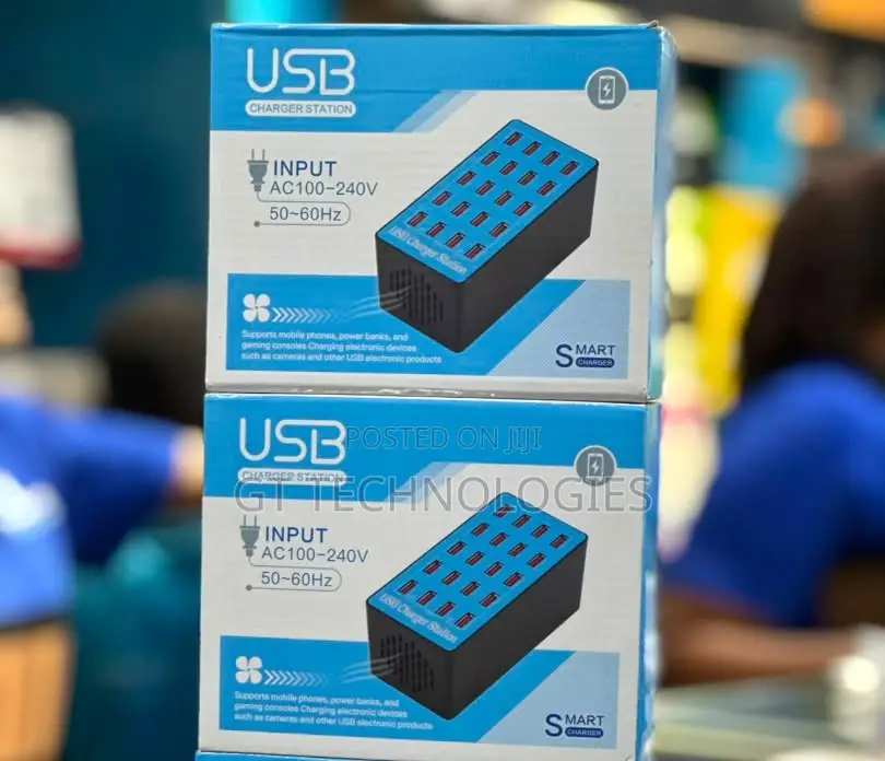 Fast Charging USB Port / 20-Port 100w USB Smart Charger Station