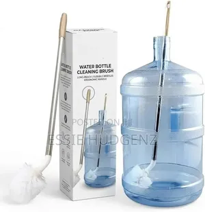 360° Rotating Brush, Long Handle, for Water Can & Bottles