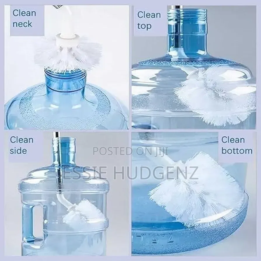 360° Rotating Brush, Long Handle, for Water Can & Bottles