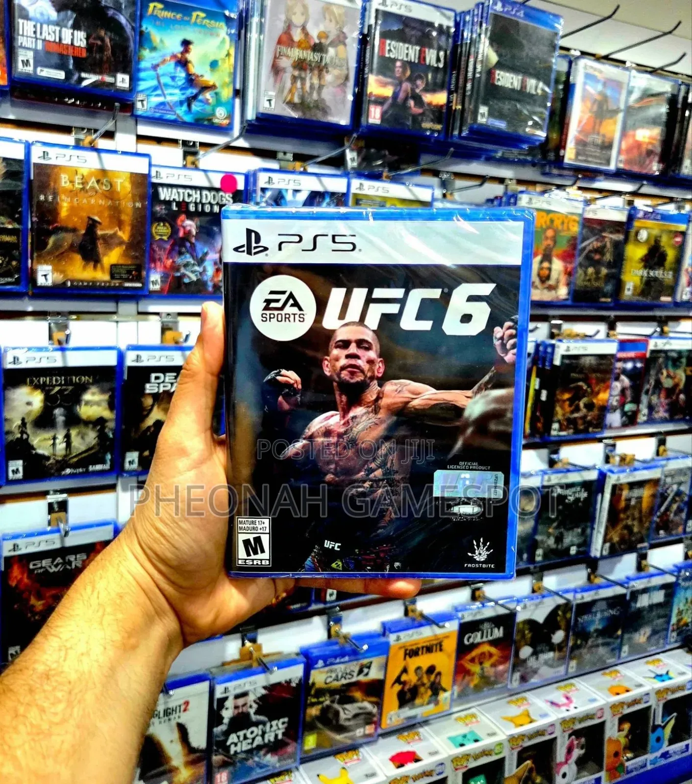 UFC 6 Game CD for Playstation 5