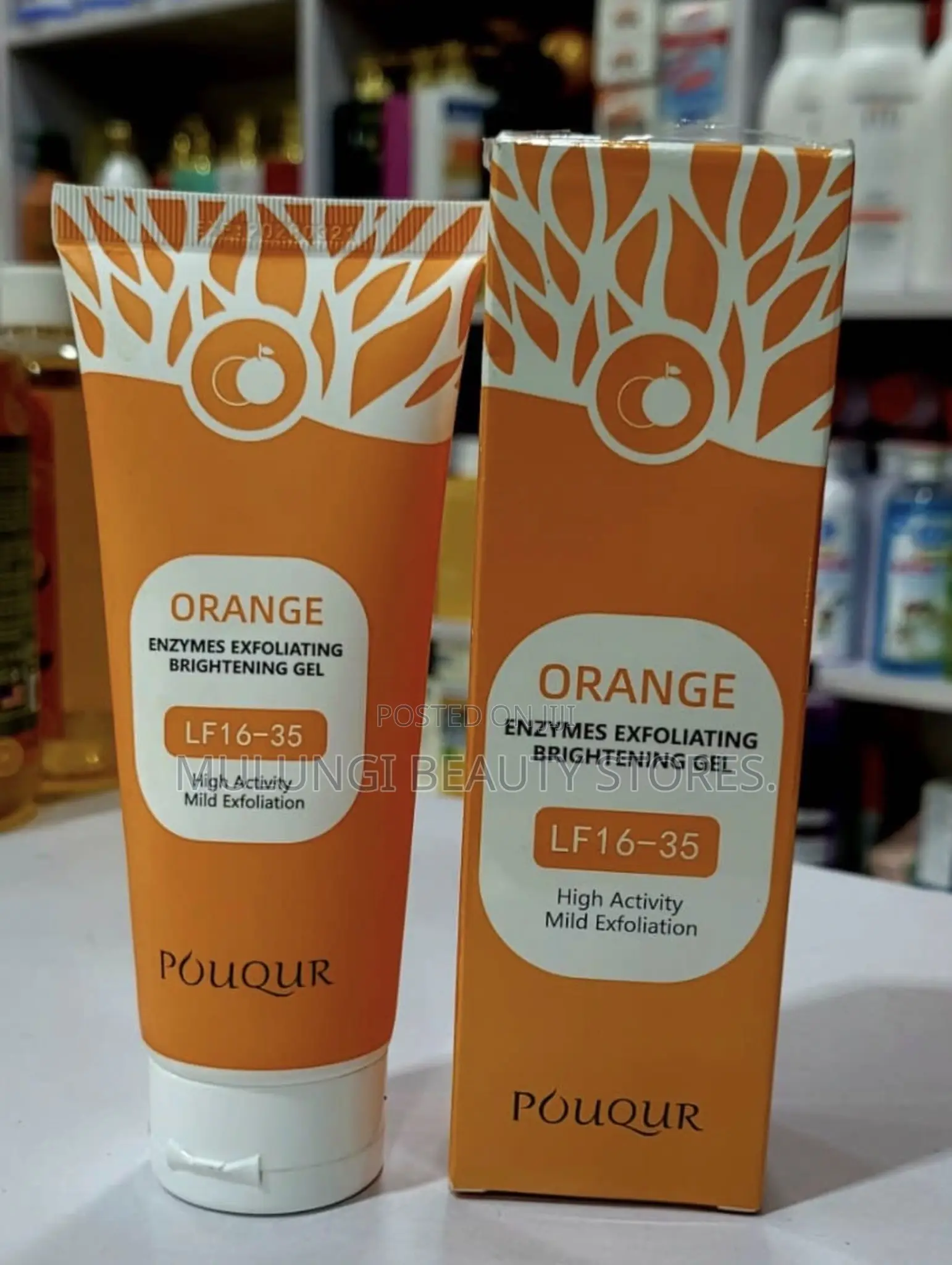 Pouqur Orange Enzymes Exfoliating Brightening Gel