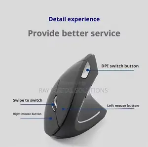 New Vertical Mouse Ergonomic Rechargeable Comfortable Wireless