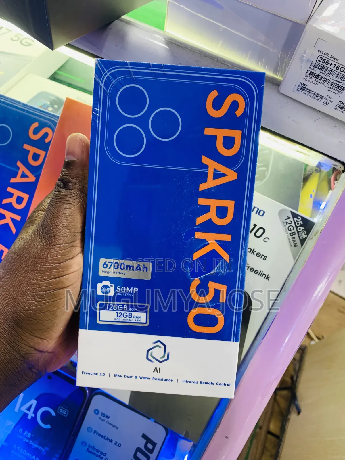 New Tecno Spark 50 128 GB Black