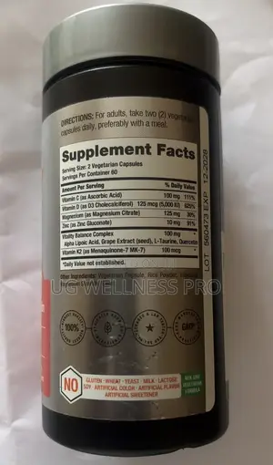 Horbäach Vitamin D3 K2 With Magnesium, Zinc & Quercetin - 120 Veg Caps