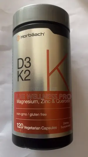 Horbäach Vitamin D3 K2 With Magnesium, Zinc & Quercetin - 120 Veg Caps