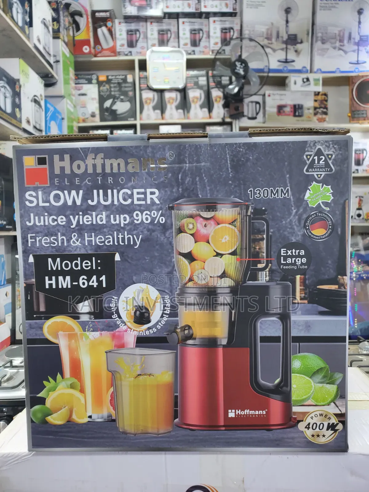 Etra Large Feeding Tube Slow Juicer 641