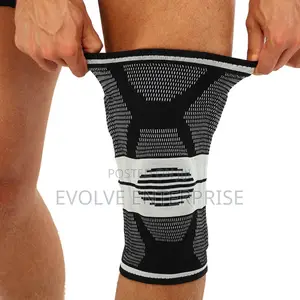 Elastic Sports Knee Brace With Side Stabilizers & Patella Ring