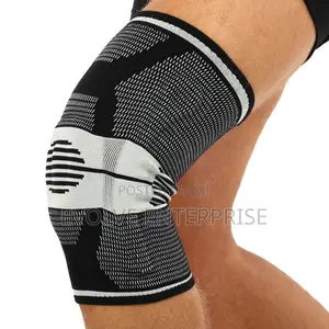 Elastic Sports Knee Brace With Side Stabilizers & Patella Ring