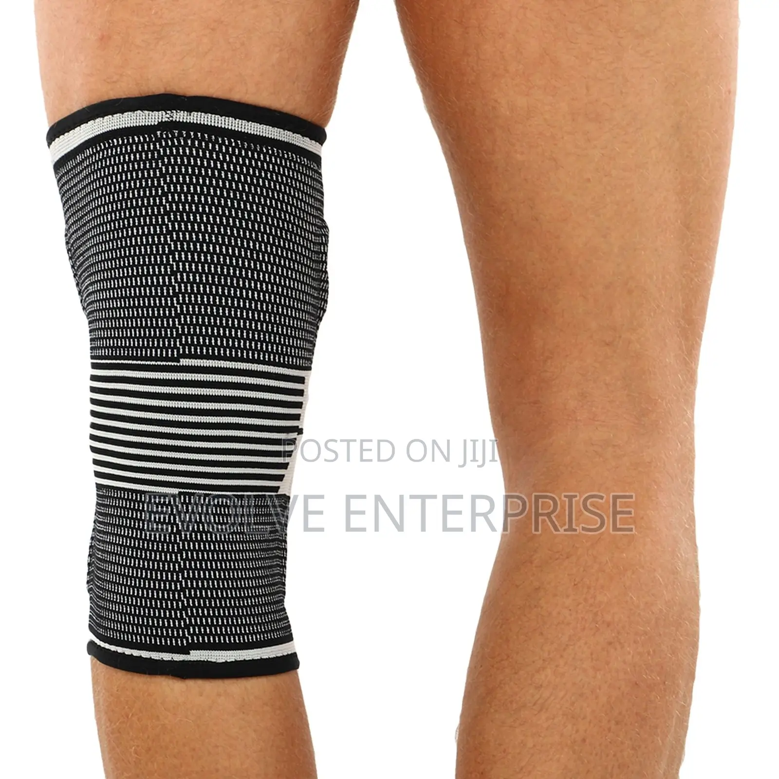 Elastic Sports Knee Brace With Side Stabilizers & Patella Ring