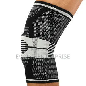 Elastic Sports Knee Brace With Side Stabilizers & Patella Ring