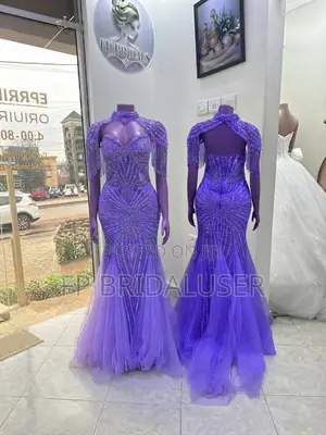 Purple Bride Changing Dress