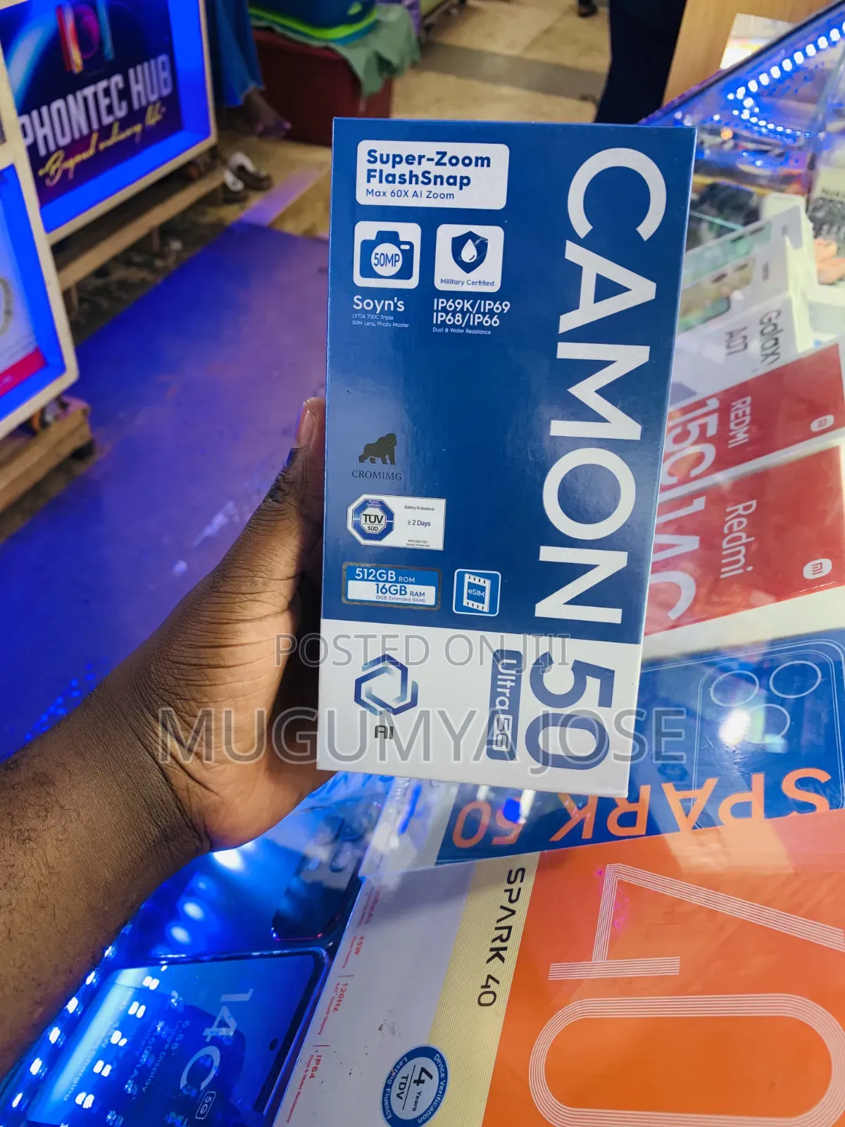 New Tecno Camon 50 Ultra 512 GB Black