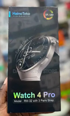 Haino Teko Germany Watch 4 Pro RW-32 With AMOLED Curved Glass Screen