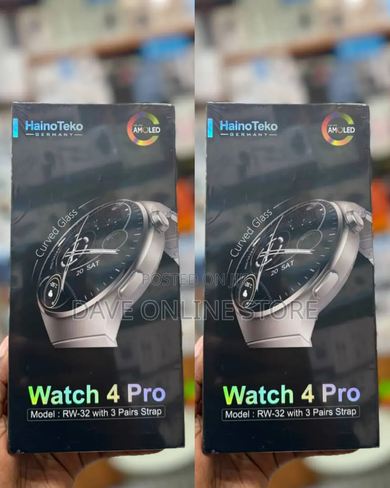 Haino Teko Germany Watch 4 Pro RW-32 With AMOLED Curved Glass Screen