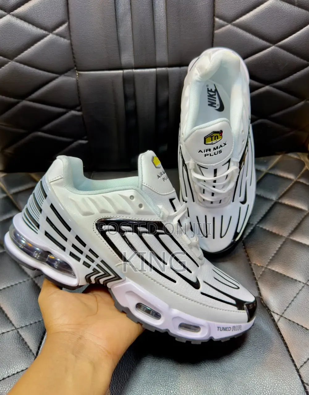 Nike Air Max Plus 3 (TN) Casual Sneakers in a White and Black