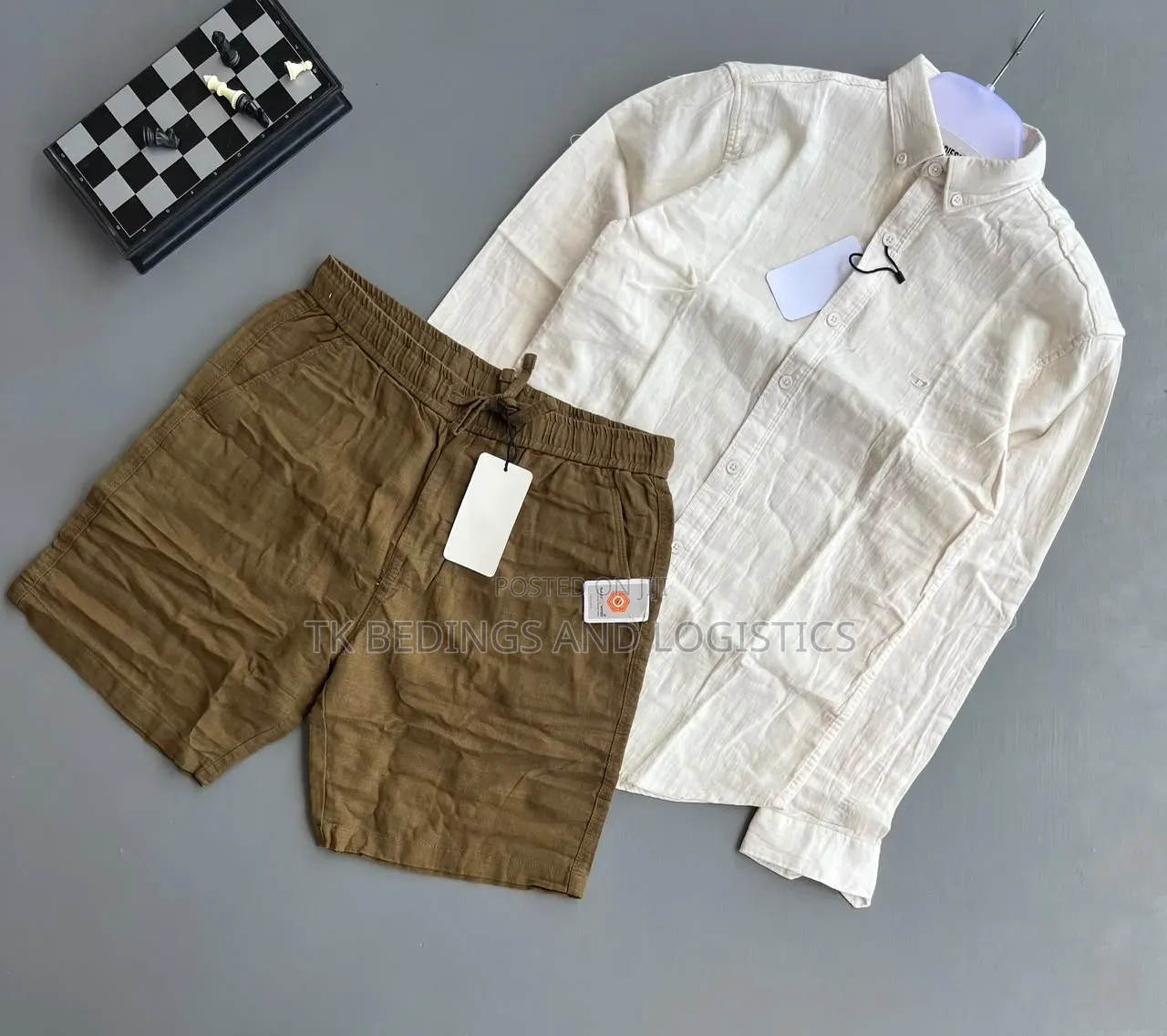 Linen 2 Piece Men Outfit